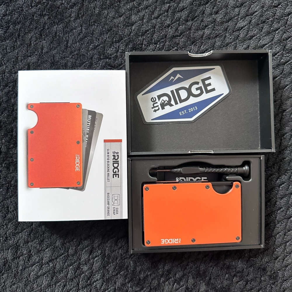 Ridge Wallet - Orange - Brand New
